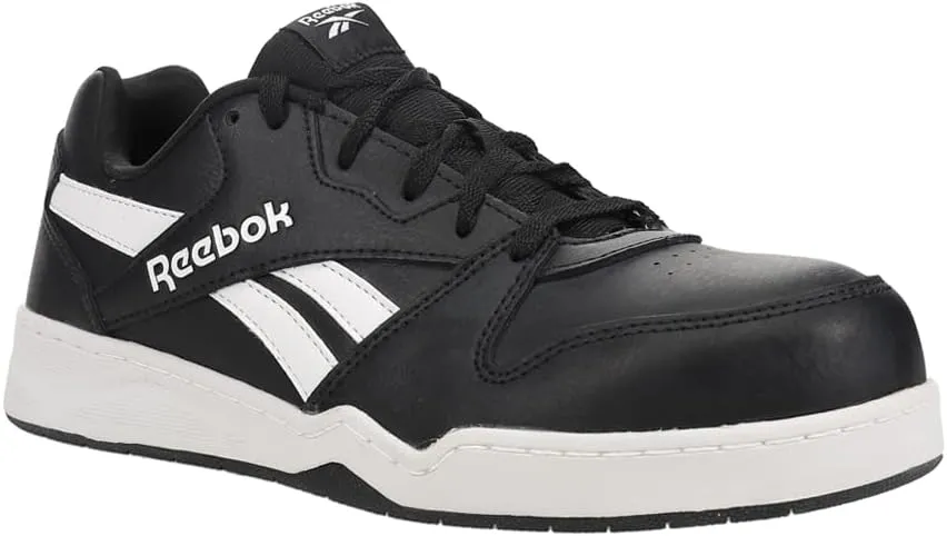 Men's Rb4161 Bb4500 Safety Composite Toe Low Cut Work Sneaker White and Grey