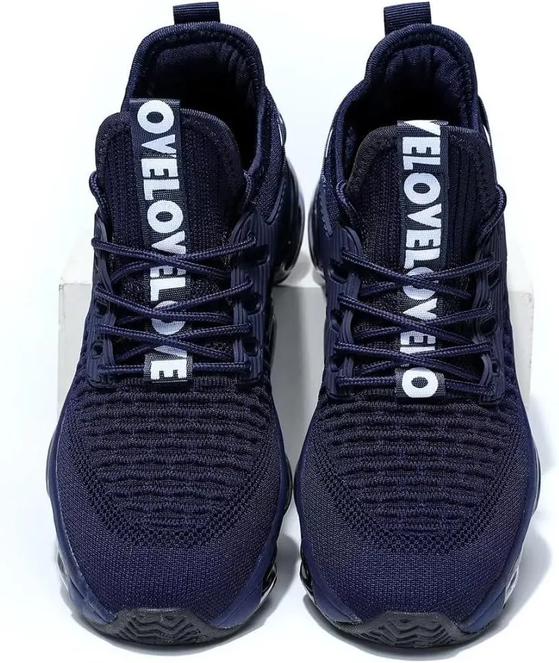 Mens Running Shoes Air Cushion Tennis Walking Sneakers Casual Sport Gym Jogging