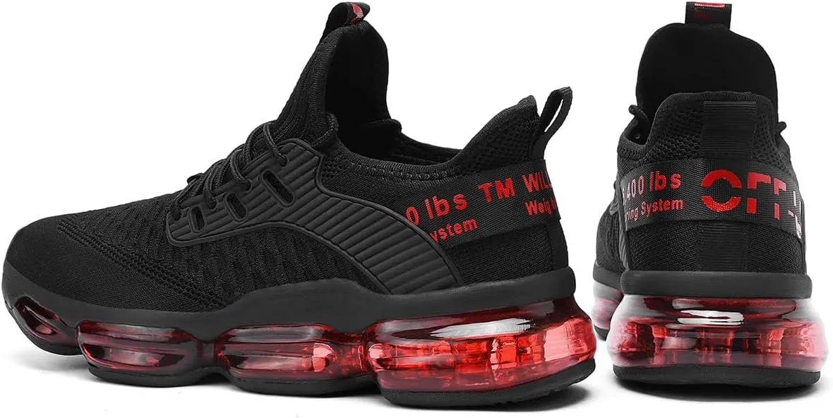Mens Running Shoes Air Cushion Tennis Walking Sneakers Casual Sport Gym Jogging
