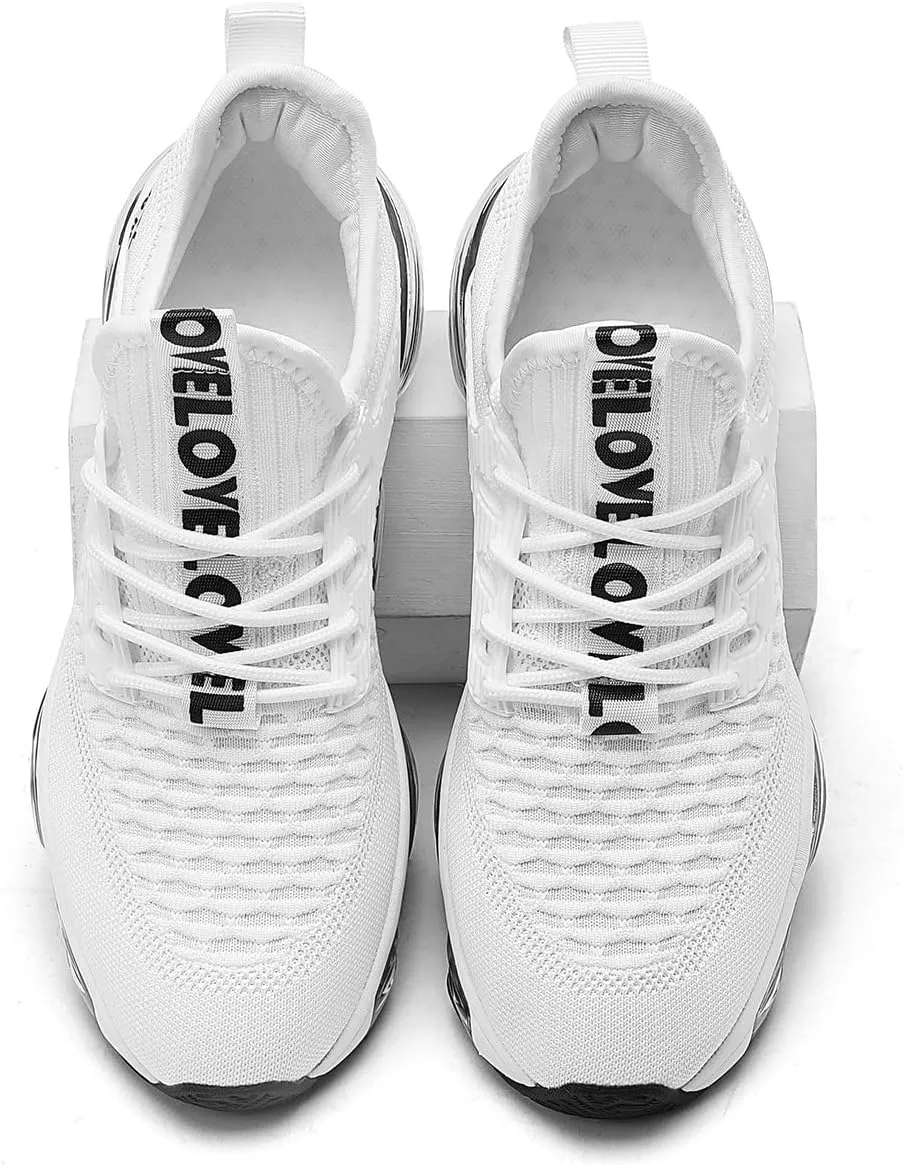 Mens Running Shoes Air Cushion Tennis Walking Sneakers Casual Sport Gym Jogging