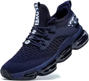 Mens Running Shoes Air Cushion Tennis Walking Sneakers Casual Sport Gym Jogging