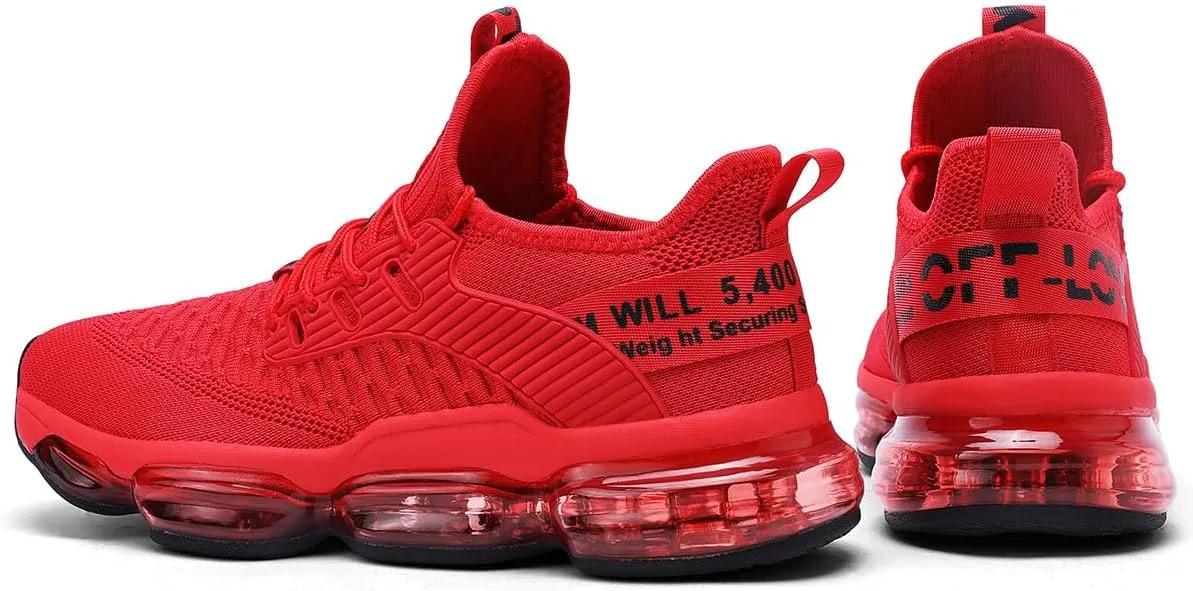 Mens Running Shoes Air Cushion Tennis Walking Sneakers Casual Sport Gym Jogging