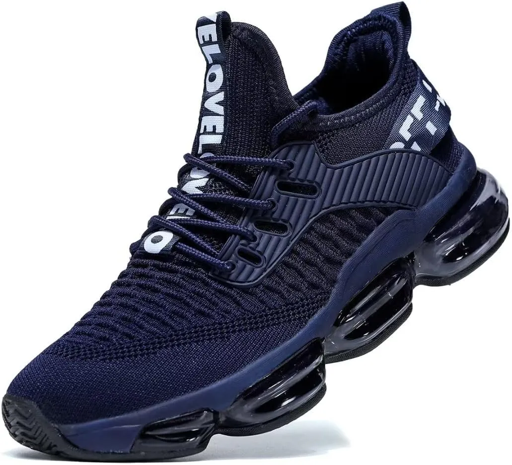 Mens Running Shoes Air Cushion Tennis Walking Sneakers Casual Sport Gym Jogging