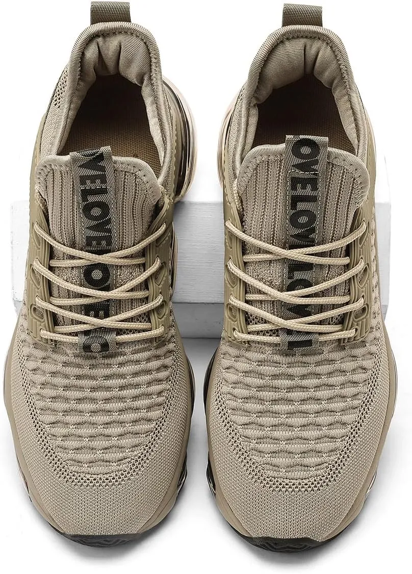 Mens Running Shoes Air Cushion Tennis Walking Sneakers Casual Sport Gym Jogging