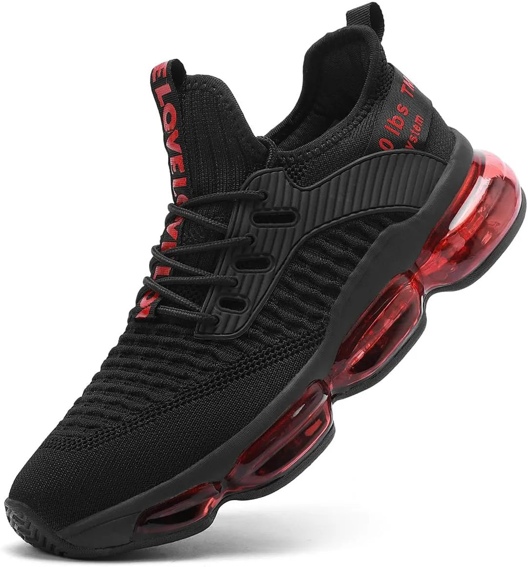 Mens Running Shoes Air Cushion Tennis Walking Sneakers Casual Sport Gym Jogging