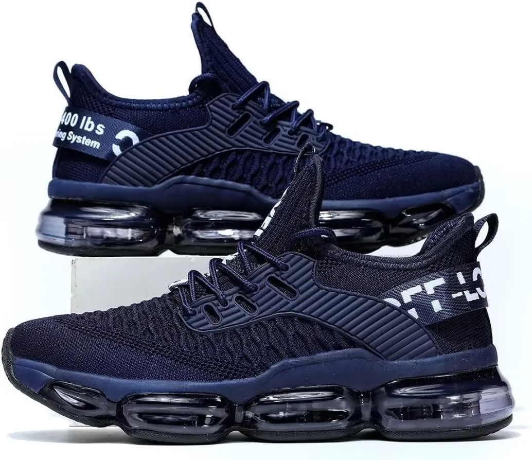 Mens Running Shoes Air Cushion Tennis Walking Sneakers Casual Sport Gym Jogging
