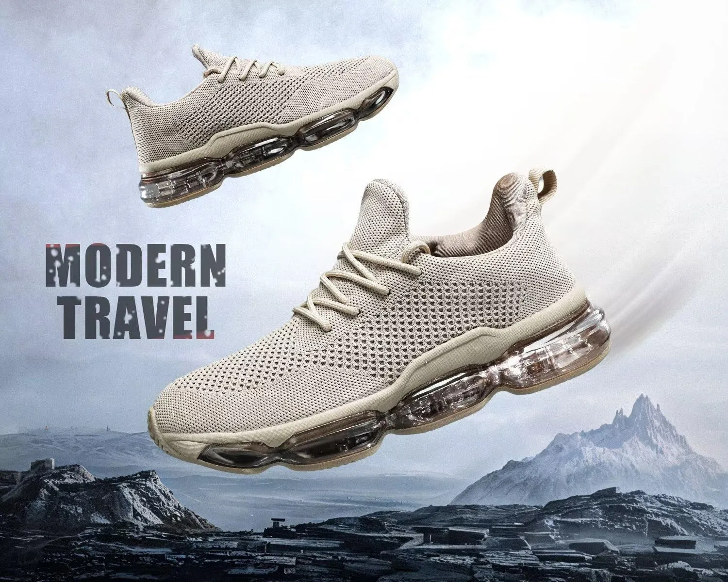 Mens Running Shoes Air Cushion Walking Basketball Sneakers Fashion Tennis Breathable Sport Gym Fitness Cross Trainers