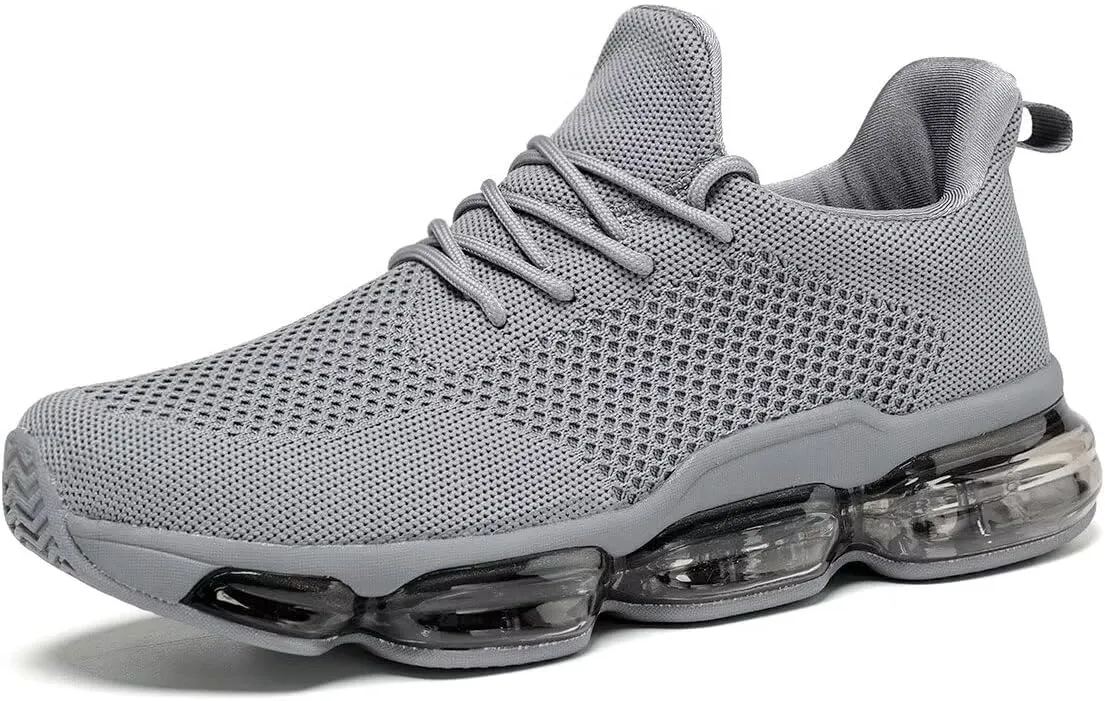 Mens Running Shoes Air Cushion Walking Basketball Sneakers Fashion Tennis Breathable Sport Gym Fitness Cross Trainers