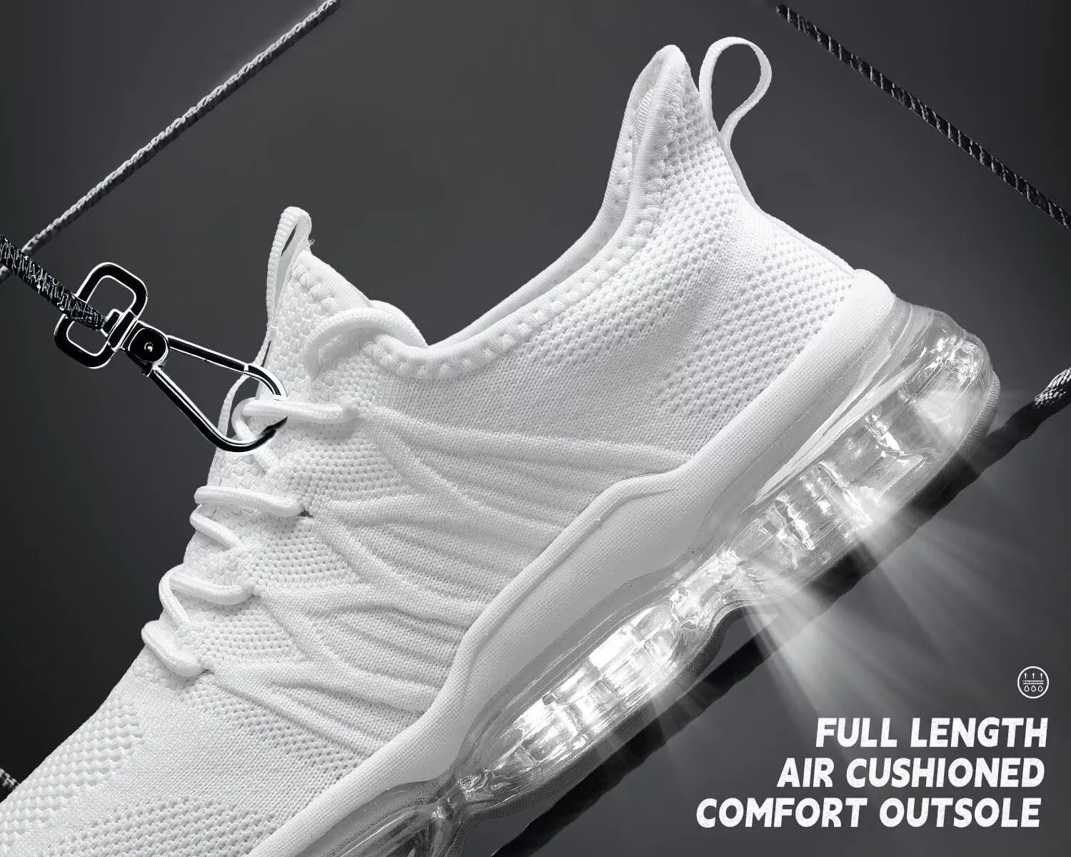 Mens Running Shoes Air Cushion Walking Basketball Sneakers Fashion Tennis Breathable Sport Gym Fitness Cross Trainers