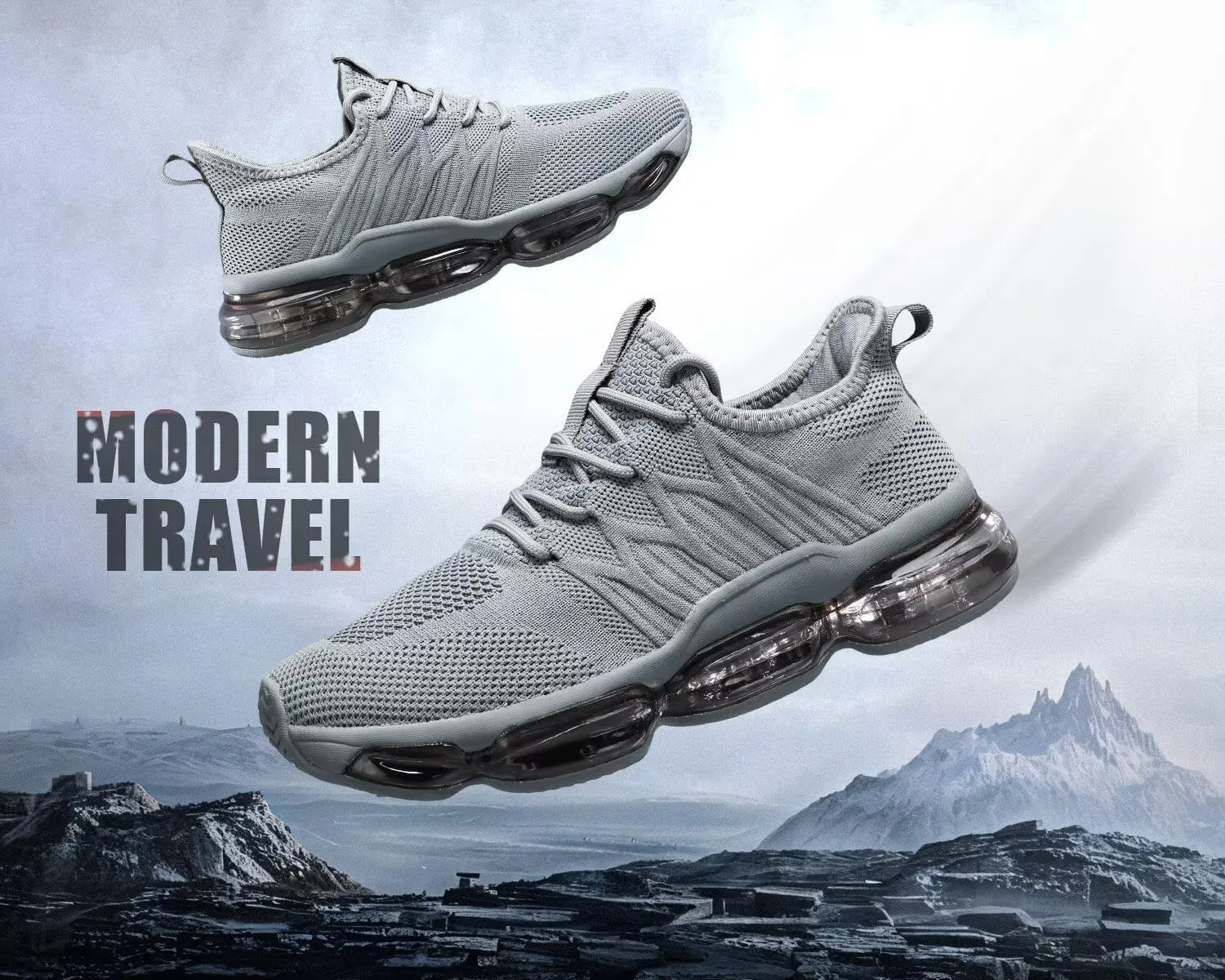 Mens Running Shoes Air Cushion Walking Basketball Sneakers Fashion Tennis Breathable Sport Gym Fitness Cross Trainers