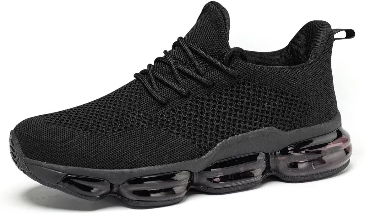 Mens Running Shoes Air Cushion Walking Basketball Sneakers Fashion Tennis Breathable Sport Gym Fitness Cross Trainers