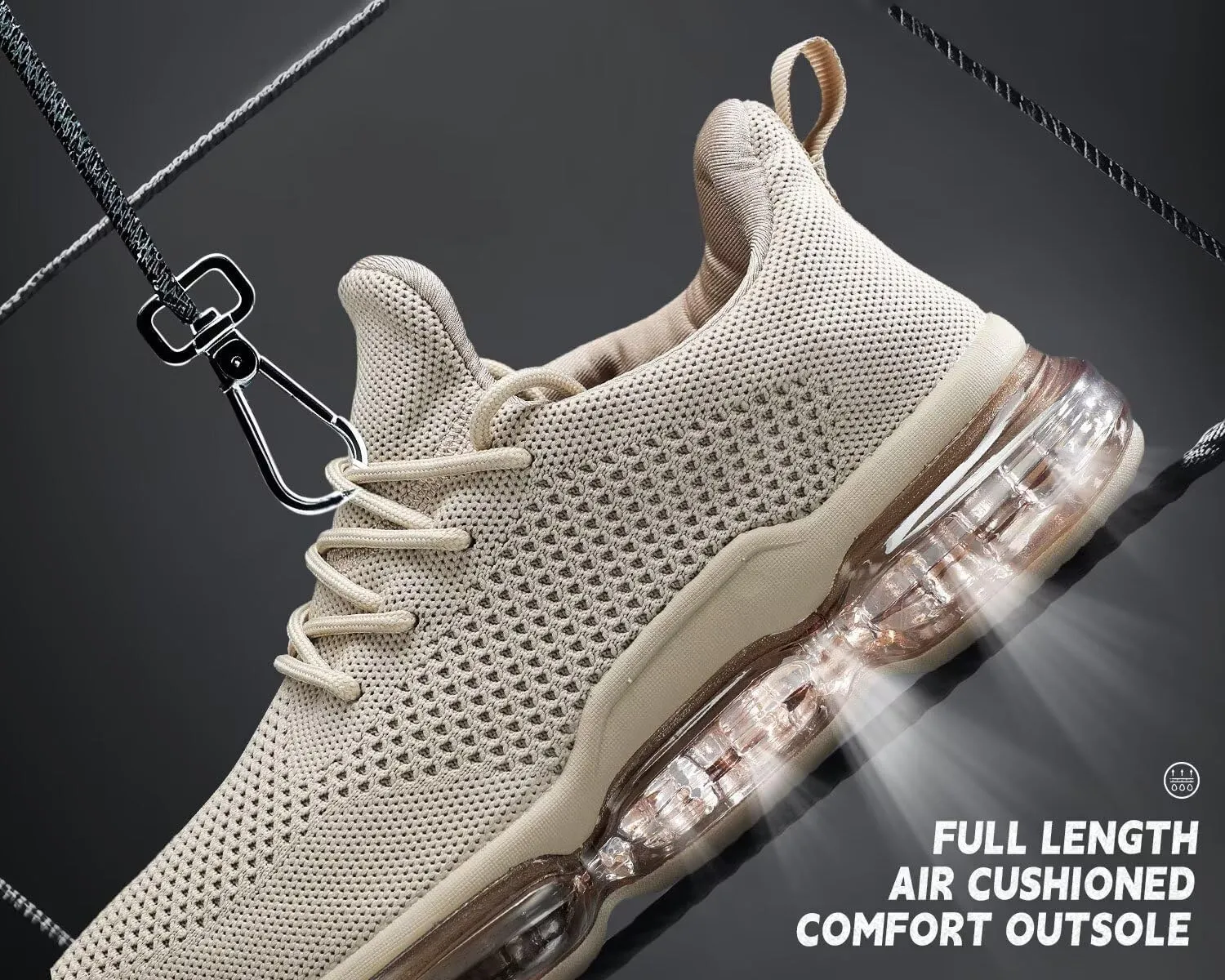 Mens Running Shoes Air Cushion Walking Basketball Sneakers Fashion Tennis Breathable Sport Gym Fitness Cross Trainers