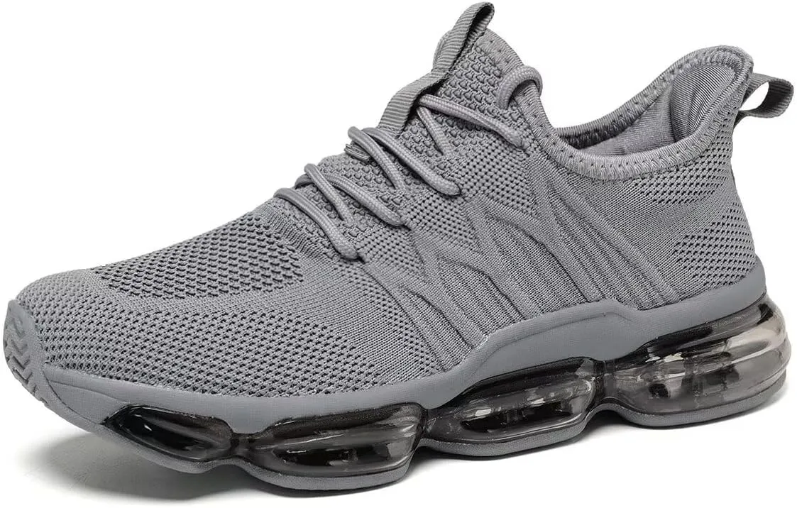 Mens Running Shoes Air Cushion Walking Basketball Sneakers Fashion Tennis Breathable Sport Gym Fitness Cross Trainers