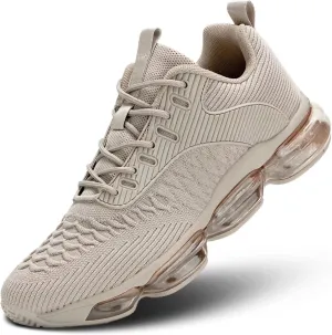 Mens Running Shoes Air Low Top Comfort Walking Lace Up Sneakers Breathable Fashion Tennis Sport Gym Fitness Cross Trainers