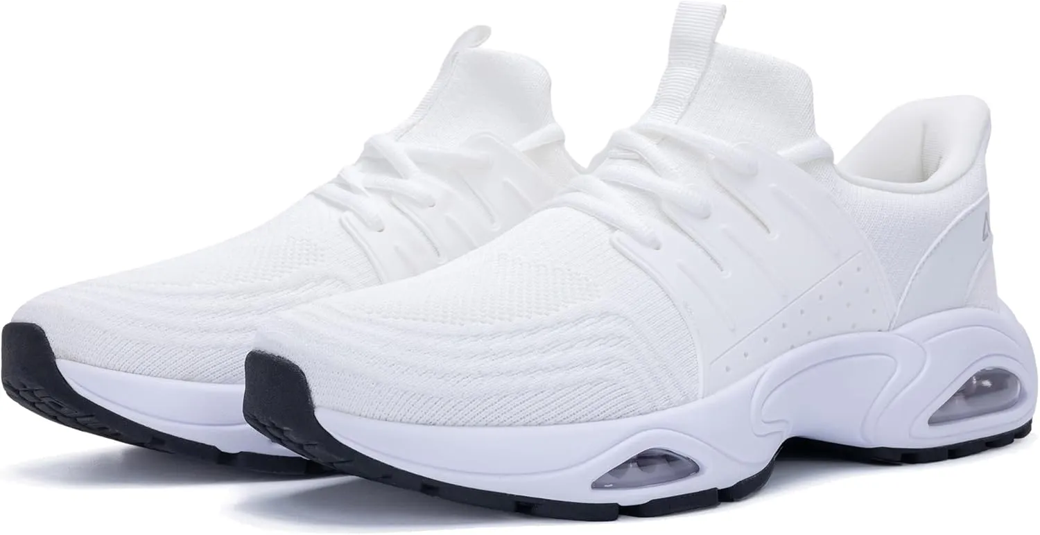 Mens Running Shoes Tennis Walking Sneaker Air Cushion Slip on Shoes for Gym Jogging Fitness Size 8-13