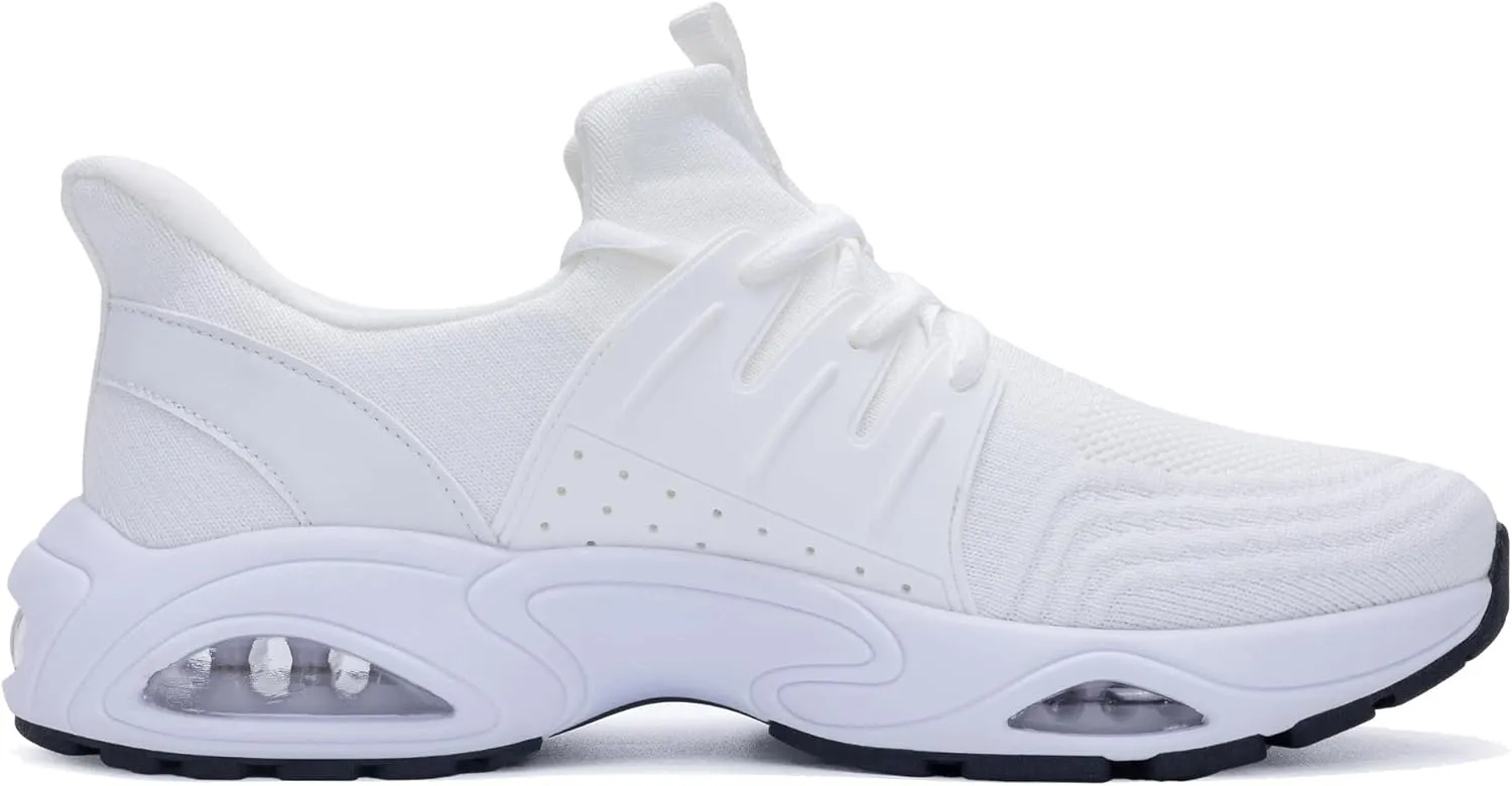 Mens Running Shoes Tennis Walking Sneaker Air Cushion Slip on Shoes for Gym Jogging Fitness Size 8-13