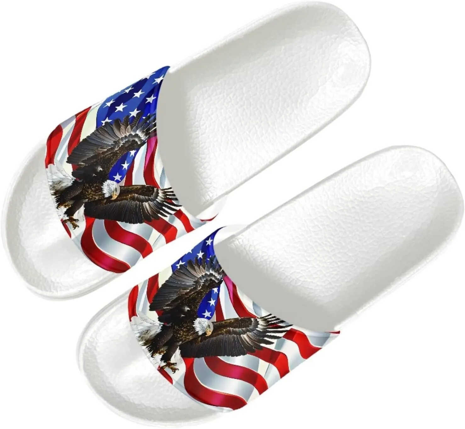Men's Sandals Slides Soft Slippers Non-Slip Casual White Sole Bathroom Shoes Beach Sandals