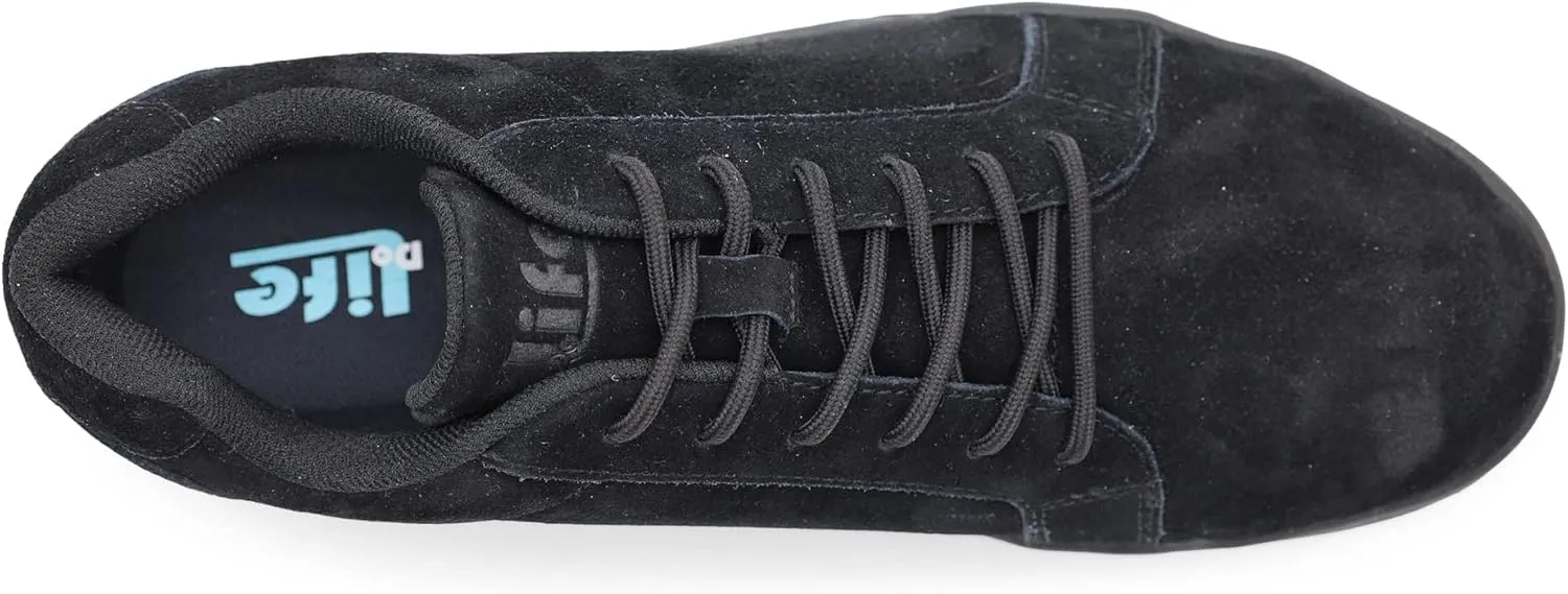 Men’s Skate Casual Composite toe Industrial Safety Shoes for Men Work Sneakers Comfortable Slip Resistant Metal Free