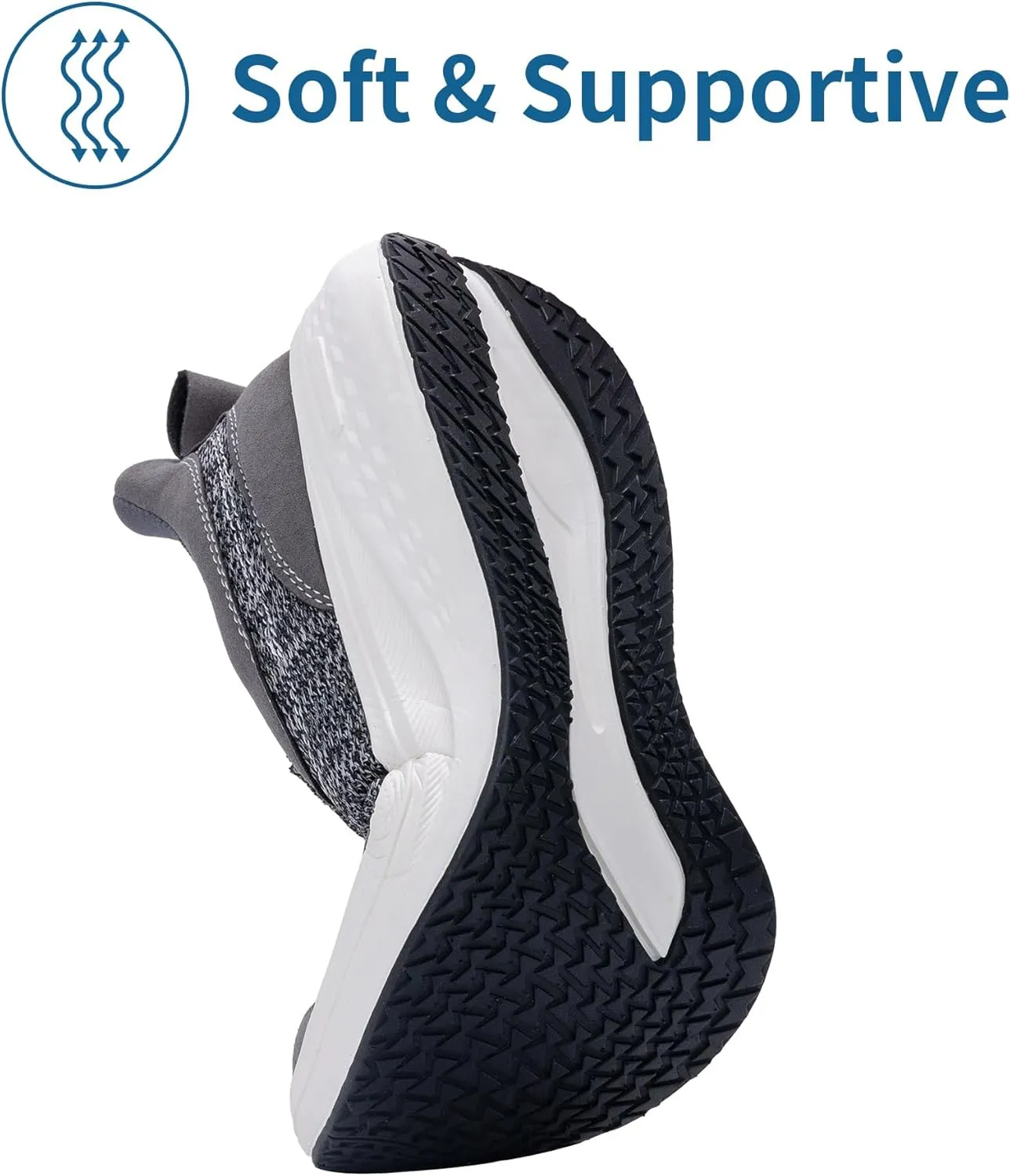 Mens Slip On Shoes Casual Comfortable Loafers Arch Support Sneakers Lightweight Platform Canvas Boat Walking Shoes
