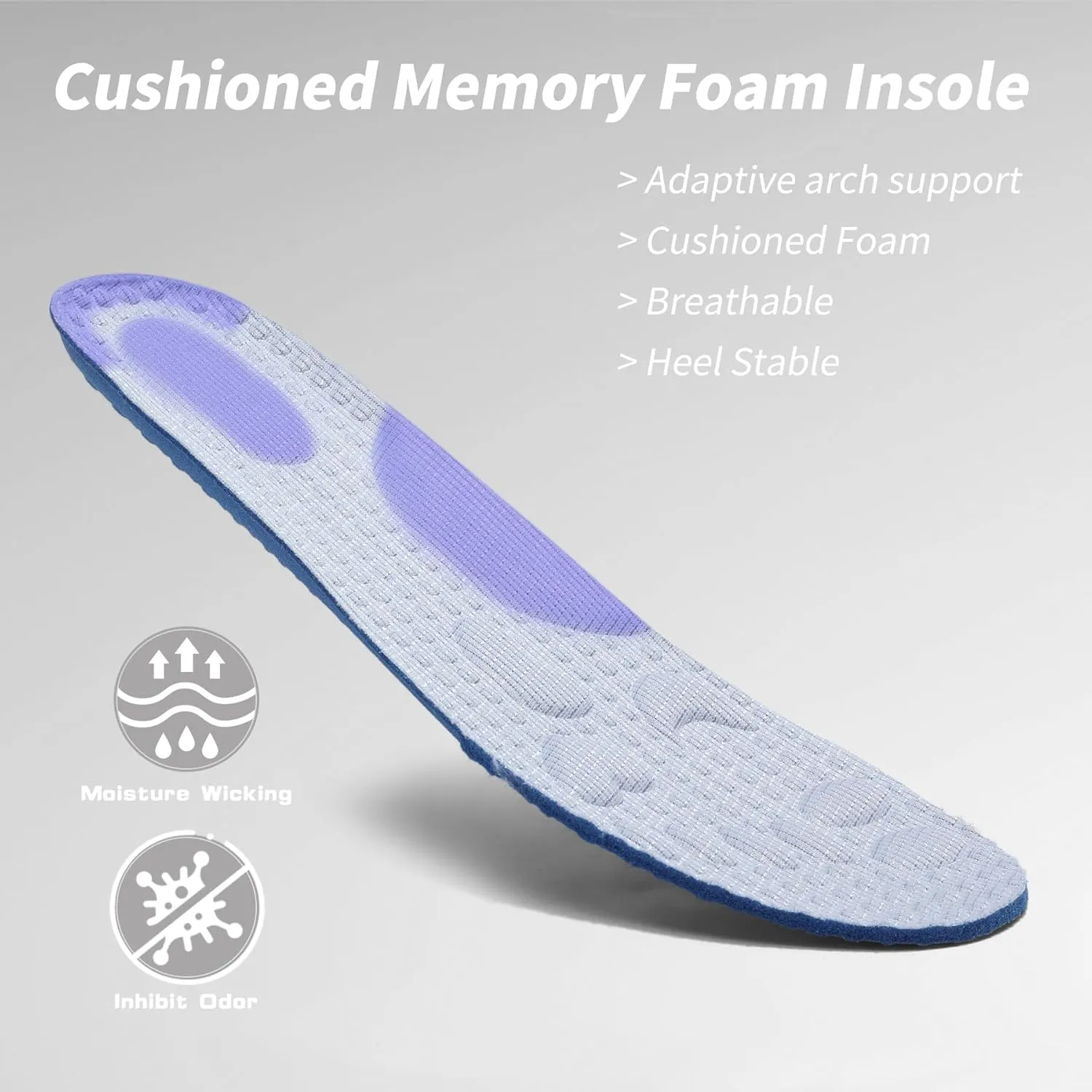 Men's Slip On Walking Shoes Non Slip Running Tennis Shoes Lightweight Breathable Athletic Gym Workout Cross Training Sneakers