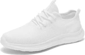 Men's Slip On Walking Shoes Non Slip Running Tennis Shoes Lightweight Breathable Athletic Gym Workout Cross Training Sneakers