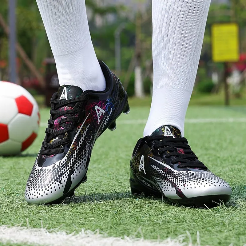 Men’s Soccer Cleats Football Boots Professional Training Turf Mens Outdoor Indoor Sports Athletic Big Boy's Sneaker Indoor Shoes for Kids Soccer