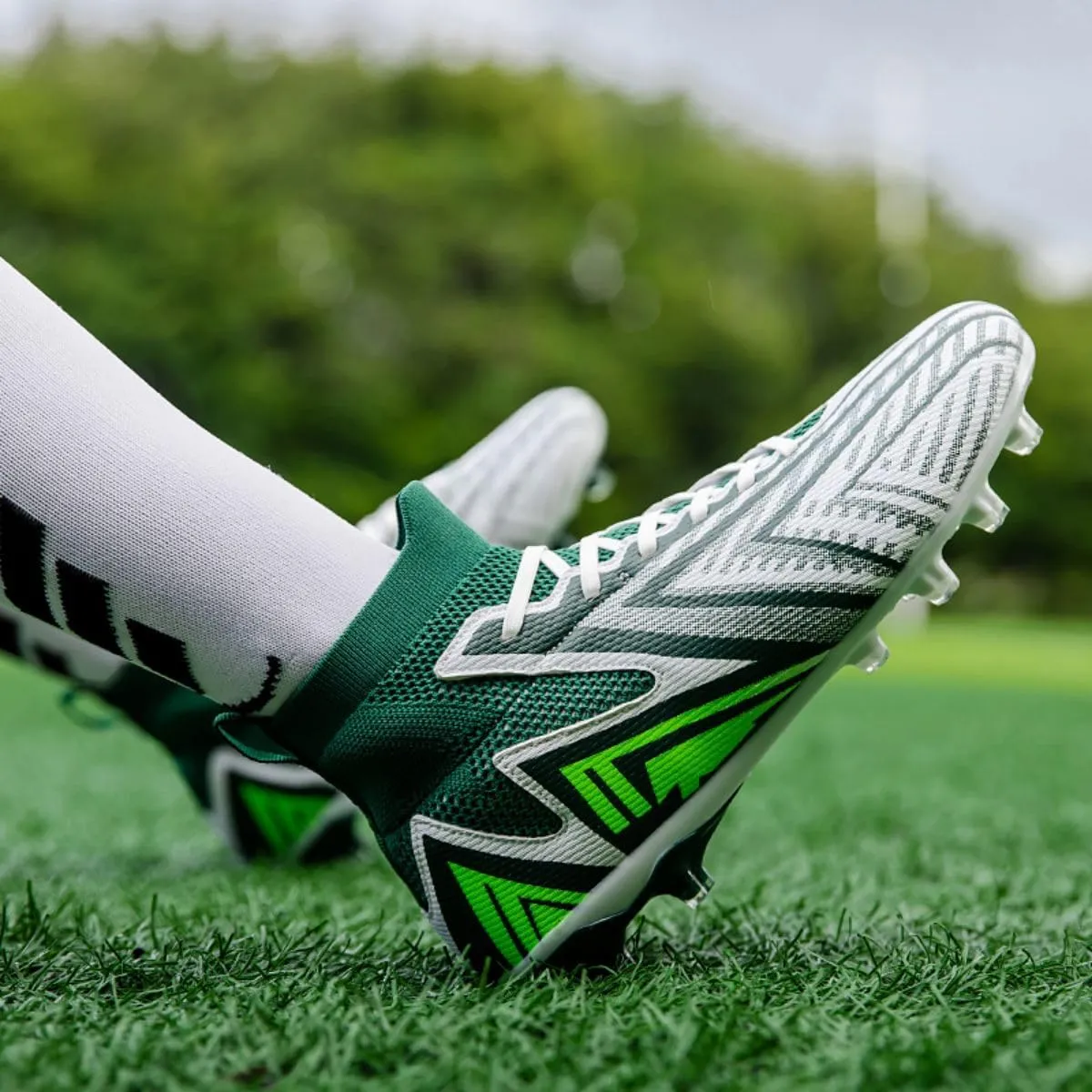 Men's Soccer Cleats Turf AG Shoes Boys Indoor Outdoor Footall Sneaker Youth Ankle Boots for Kids