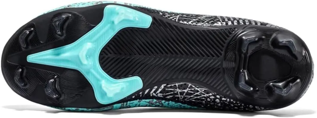 Mens Soccer Cleats Womens Football Boots Youth High-Top Outdoor Indoor Turf Soccer Shoes for Big Boys Girls
