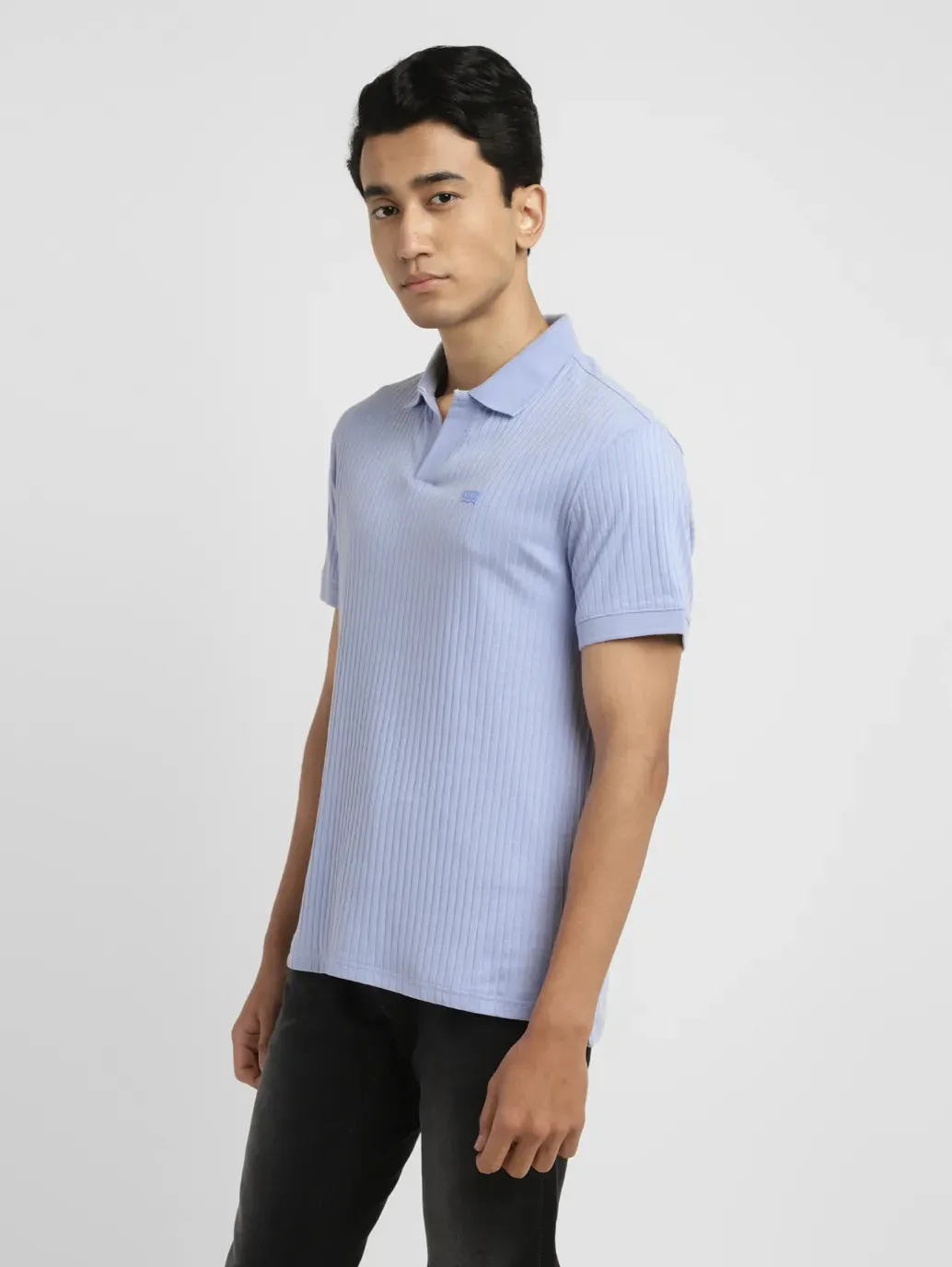 Men's Solid Slim Fit Polo T-shirt