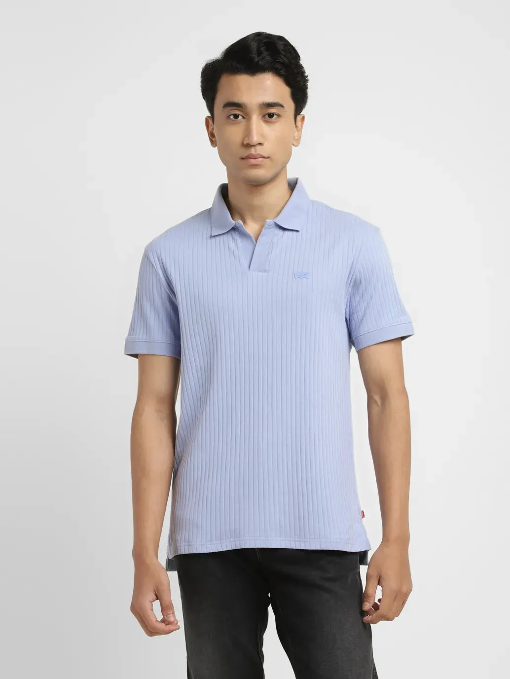 Men's Solid Slim Fit Polo T-shirt