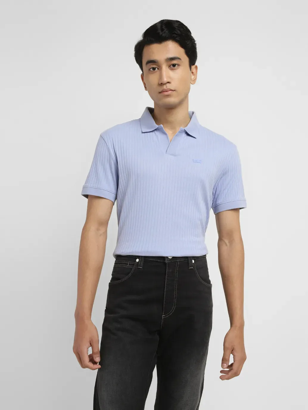 Men's Solid Slim Fit Polo T-shirt
