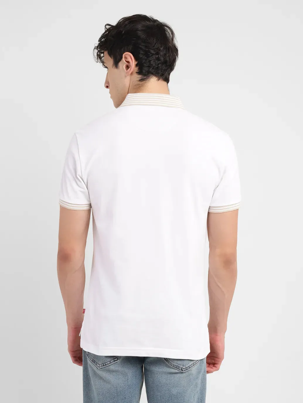 Men's Solid Slim Fit Polo T-shirt