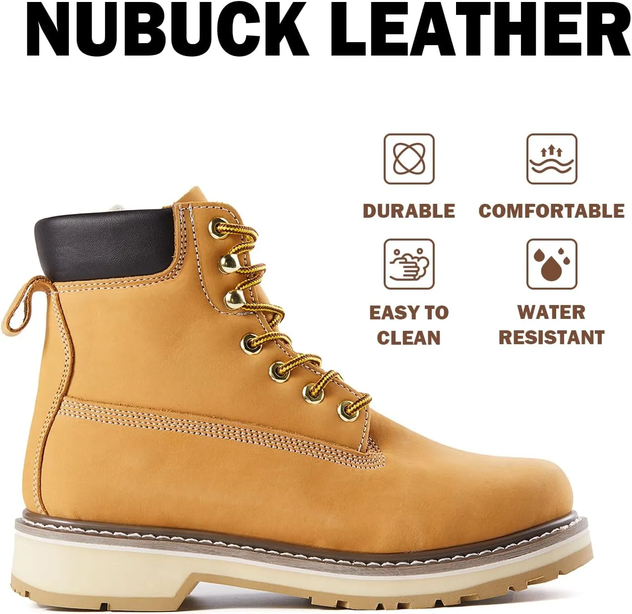 Men's SureTrack 6" Leather Soft Toe Work Boots for Men, Slip-Resistant, EH 84101
