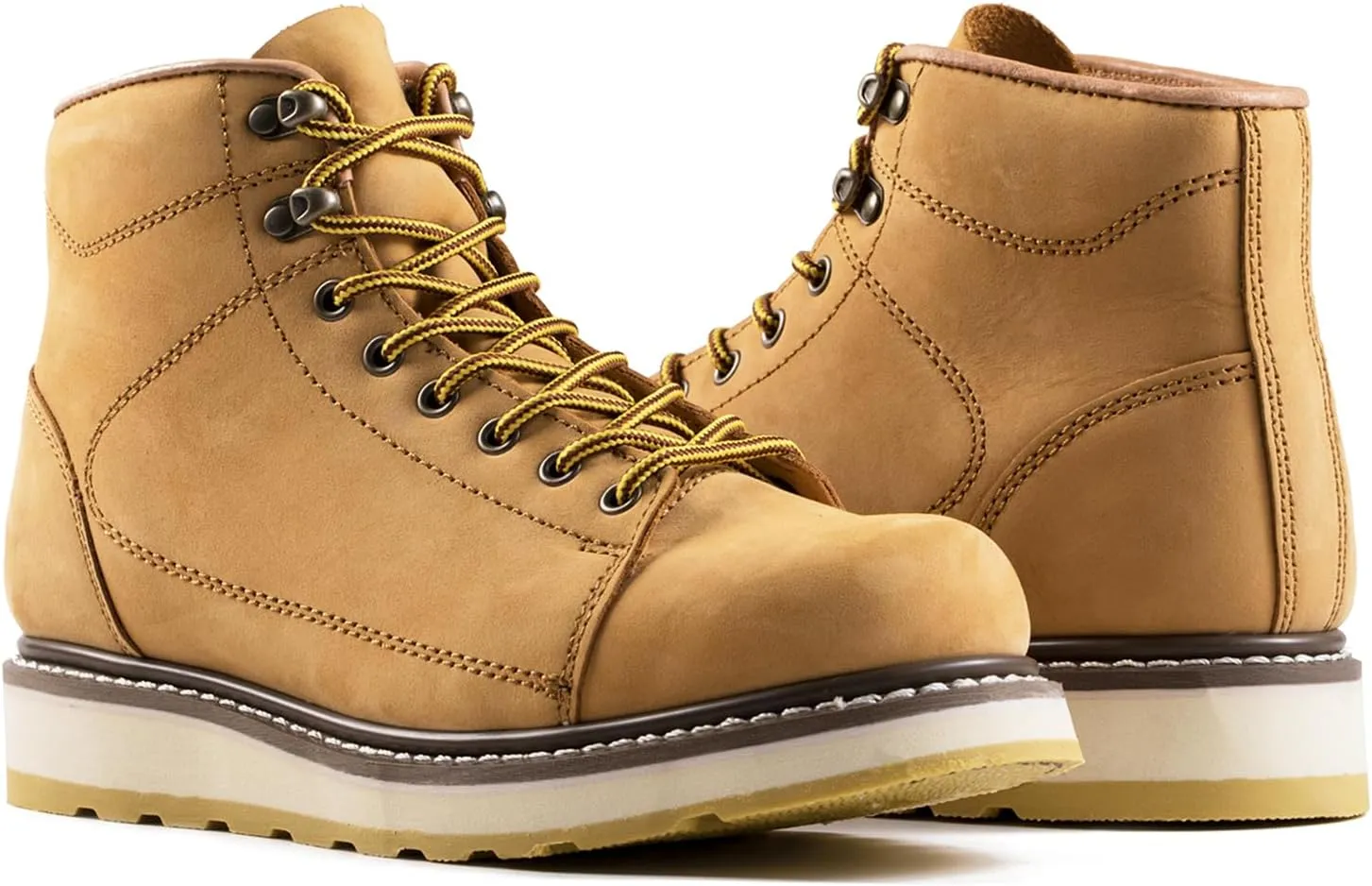 Men's SureTrack 6" Leather Soft Toe Work Boots for Men, Slip-Resistant, Goodyear Welt, EH 84893