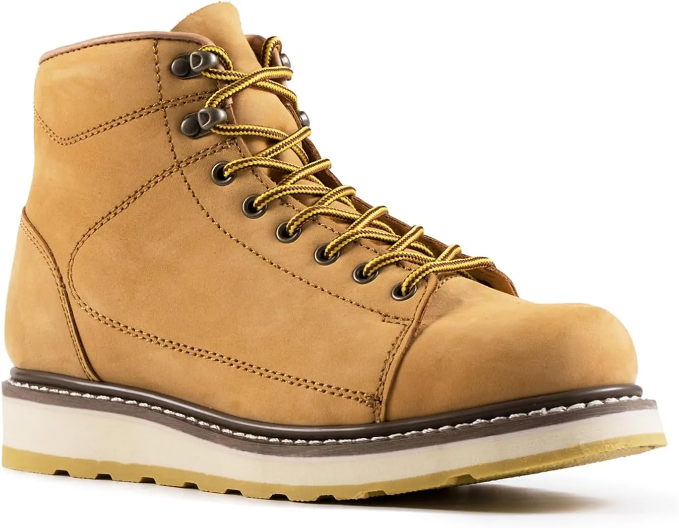 Men's SureTrack 6" Leather Soft Toe Work Boots for Men, Slip-Resistant, Goodyear Welt, EH 84893