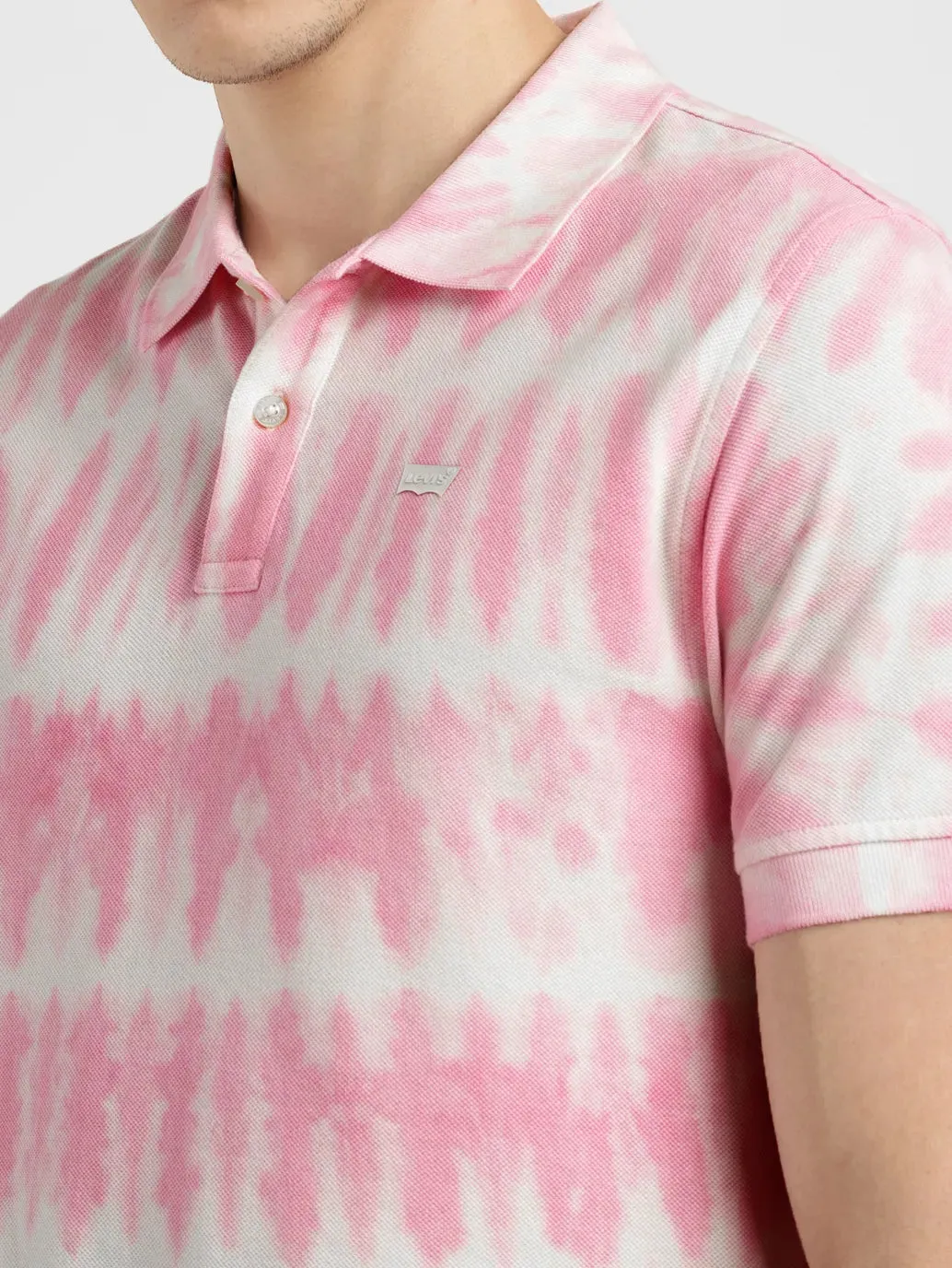 Men's Tie -Dye Slim Fit Polo T-shirt