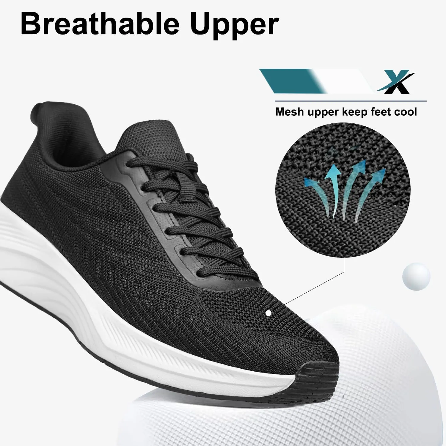 Men's Walking Shoes Slip on Comfortable Lightweight Running Shoes Athletic Gym Workout Cross Training Sneakers