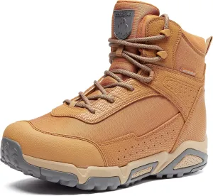 Men's Water-Resistant Work Boots Lightweight Tactical Boots Non-Slip Hiking Boots for Men