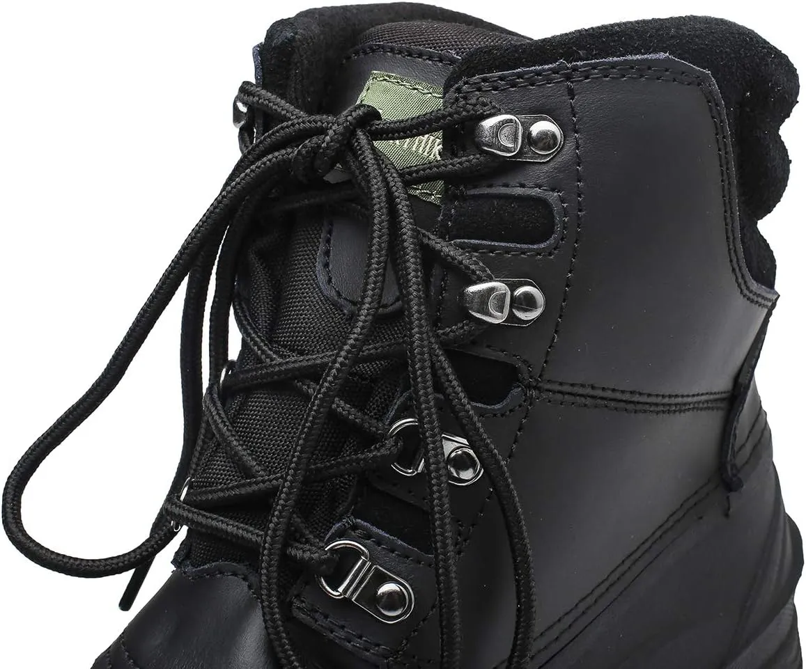 Men's Winter Snow Boots Waterproof Non-Slip Insulated Warm Safe and Durable Outdoor Ski Classic Suede, Non-Slip Rubber Outsole, Cushioned EVA Insoles，Mid-Calf Height Boots