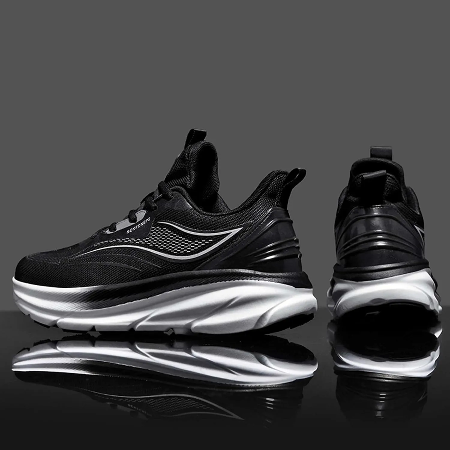 Men's Women's Running Shoes Anti-Slip Athletic Trainers Fashion Sneakers Breathable Fitness Jogging Shoes Outdoor Road Trail Running Shoes