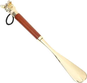 Metal Head Cm Shoes Zinc Alloy Pregnant Lifters Women Long Accessory Vintage Animal Shoehorn Men Handle Boots Shoehorns Helper Shoe Travel Elder Handled Elderly for Dog Portable