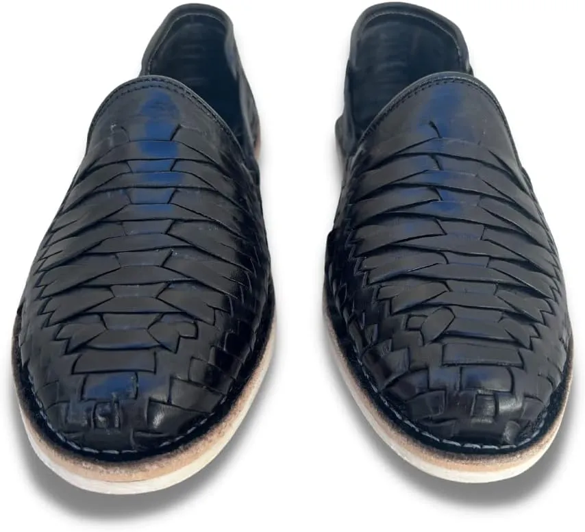 Mexico en la Piel Leather Shoes for Mens, Pull on Comfortable Loafers