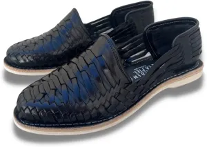 Mexico en la Piel Leather Shoes for Mens, Pull on Comfortable Loafers
