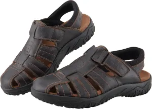 MGGMOKAY Men's Fisherman Sandals Summer Genuine Leather Breathable Outdoor Sandal Closed Toe