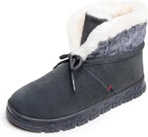 Minnetonka Norean – Indoor/Outdoor Slipper Booties for Women with Hard Sole Design and Soft Pile Lining