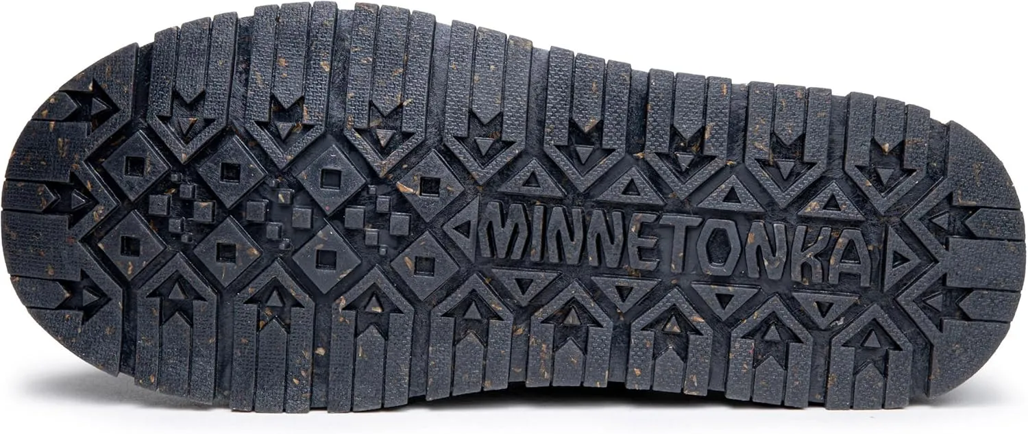 Minnetonka Norean – Indoor/Outdoor Slipper Booties for Women with Hard Sole Design and Soft Pile Lining