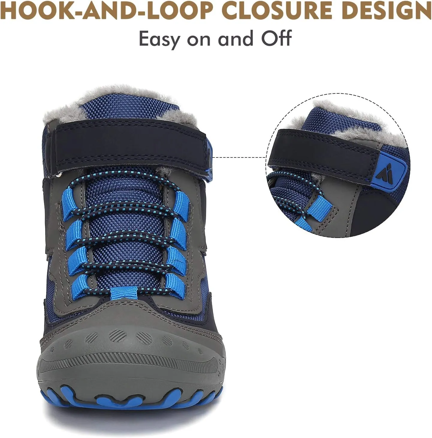 Mishansha Kids Hiking Boots Toddler Girls Boys Hiking Shoes Water-Resistant Anti-Collision Non-Slip Athletic Outdoor Trekking Boots