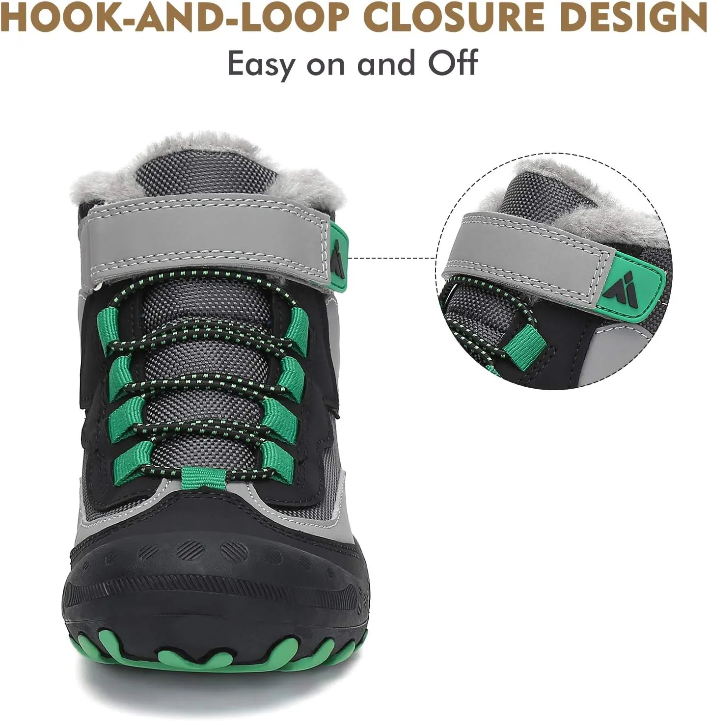 Mishansha Kids Hiking Boots Toddler Girls Boys Hiking Shoes Water-Resistant Anti-Collision Non-Slip Athletic Outdoor Trekking Boots