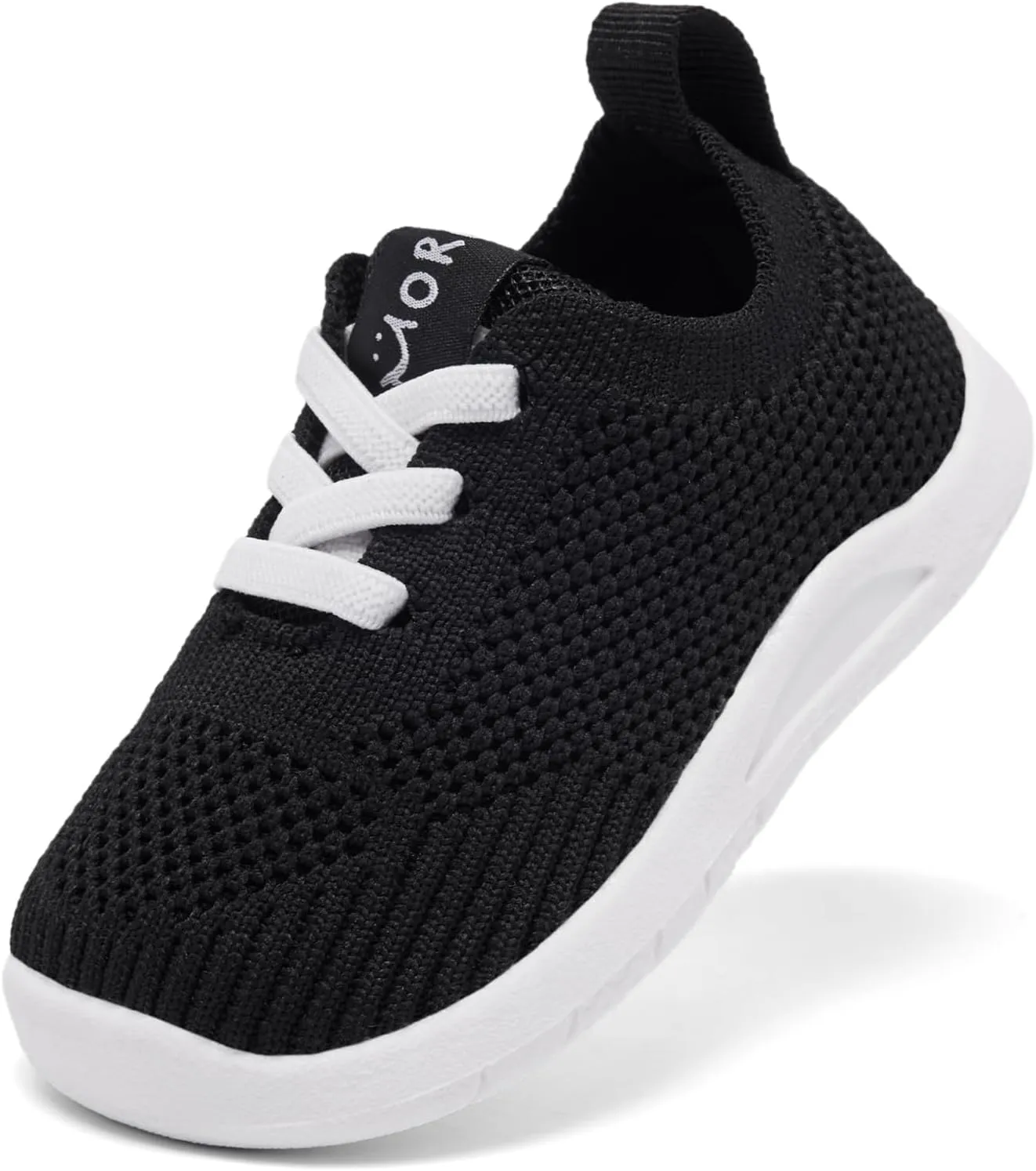 MORENDL Toddler Sneakers Baby Non-Slip Lightweight Breathable Barefoot Shoes Infant Tennis Walking Shoes