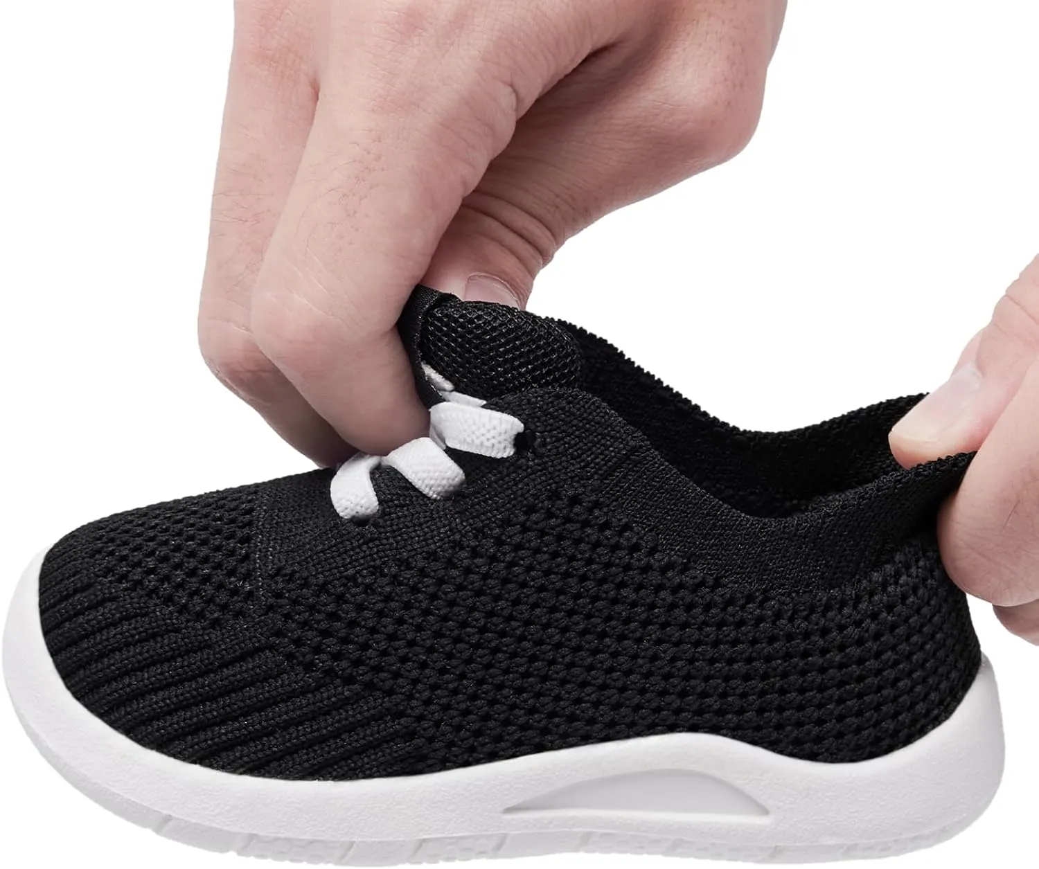 MORENDL Toddler Sneakers Baby Non-Slip Lightweight Breathable Barefoot Shoes Infant Tennis Walking Shoes